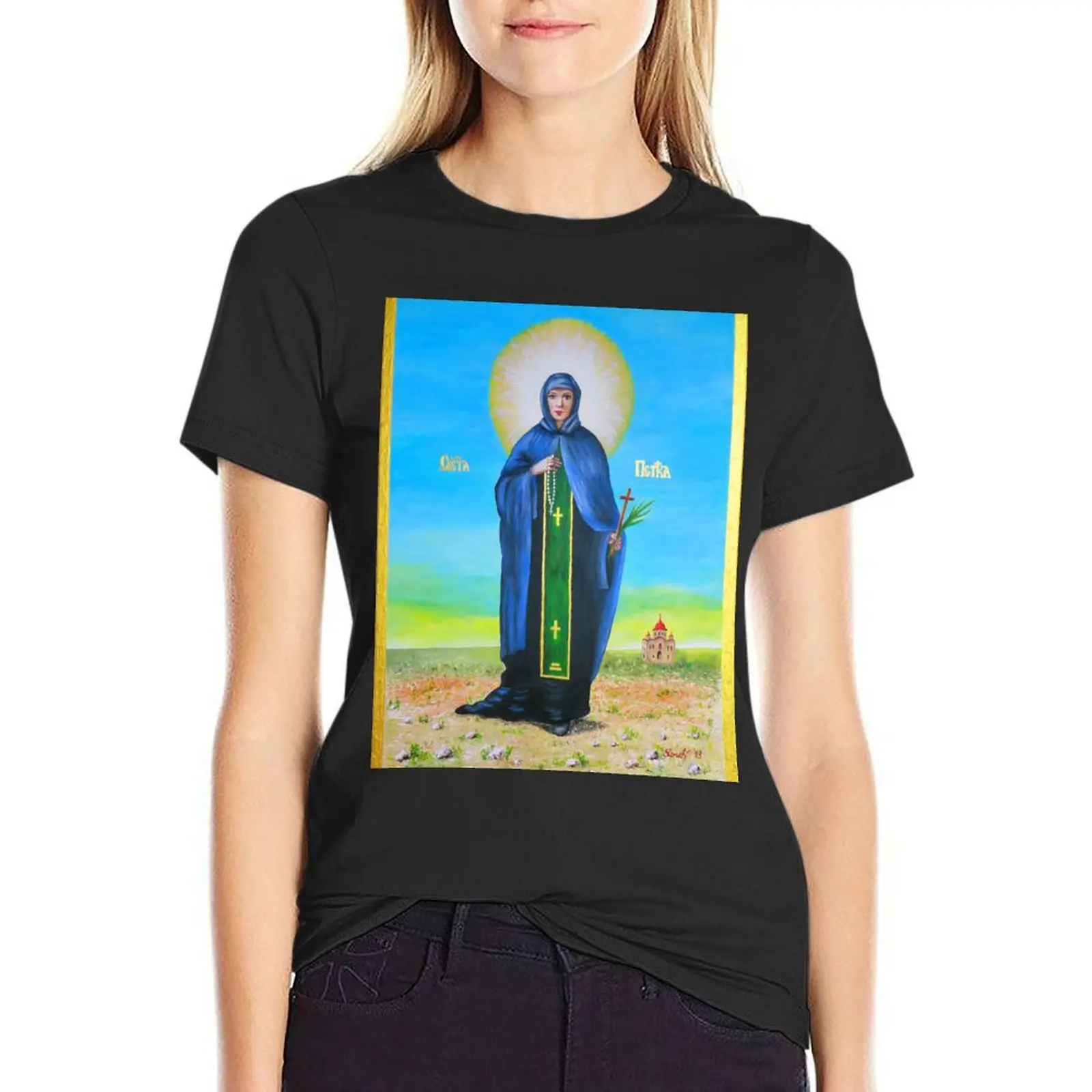 

Sveta Petka T-Shirt plus size tops customs Female clothing t-shirts for Women graphic tees funny