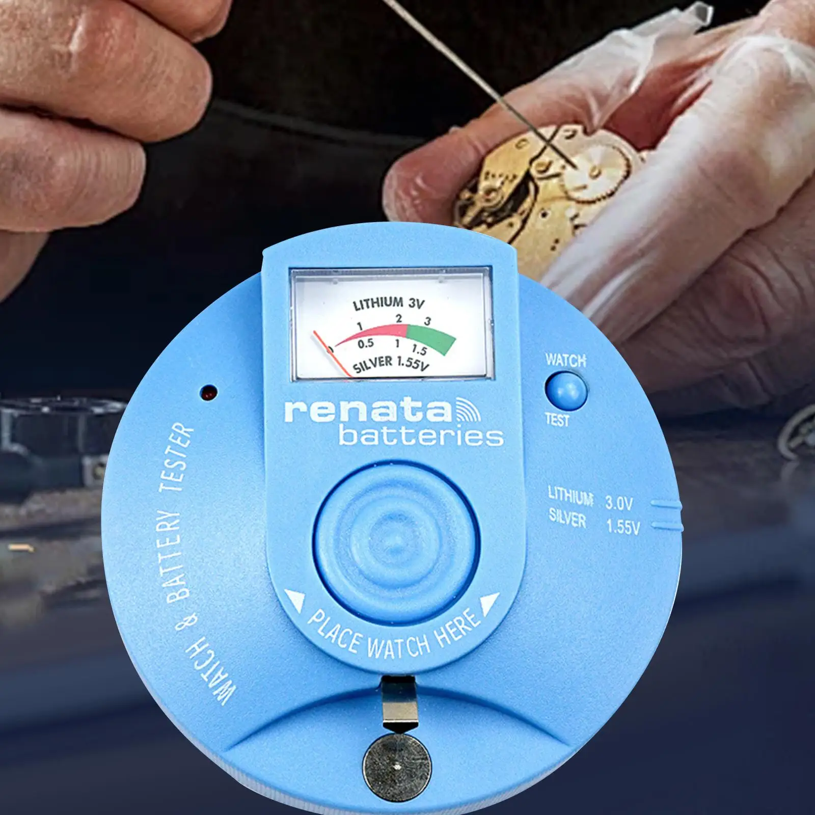 

Cell Battery Tester Home Use Portable Watchmaker Watch Movement Tester