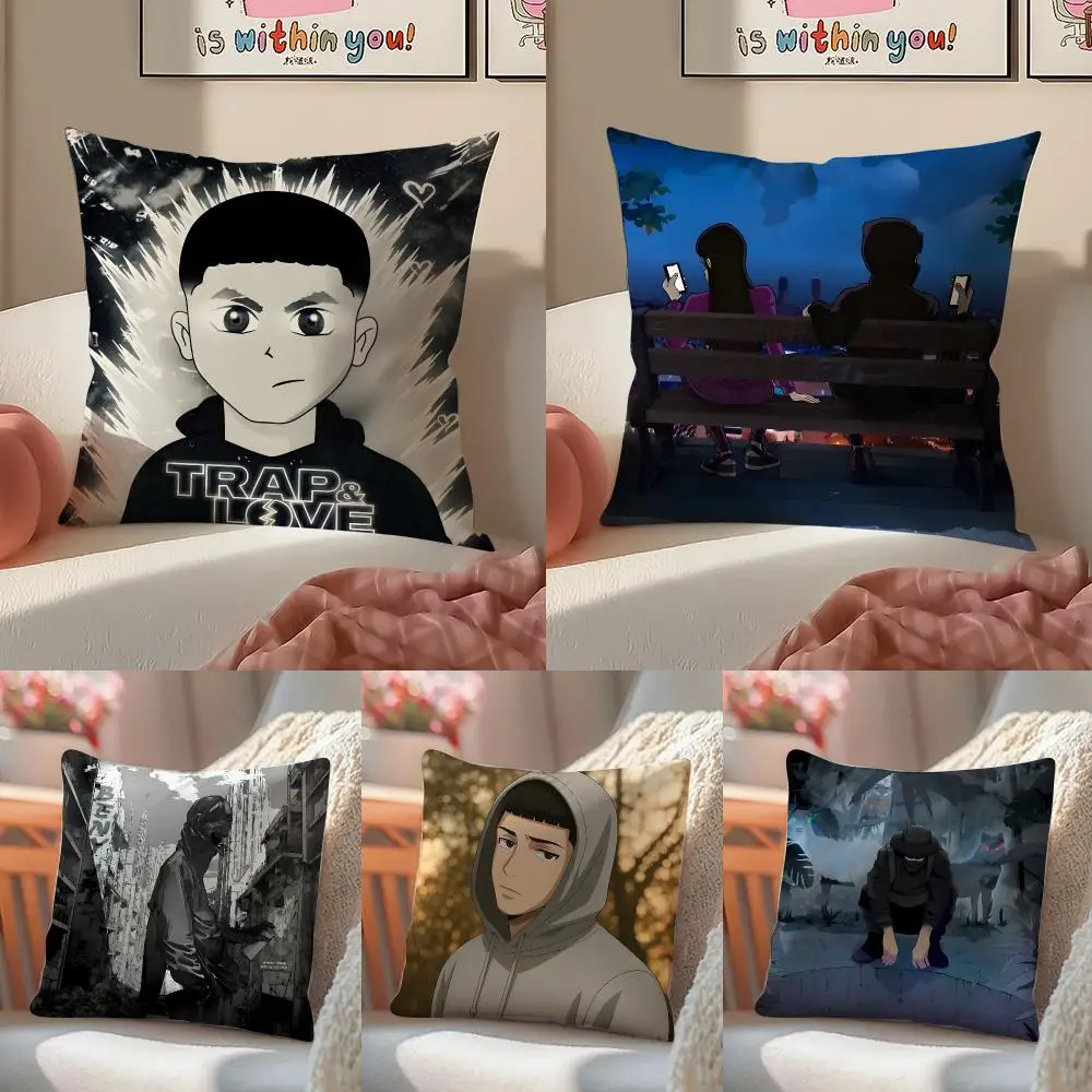 RAPPER SINGE B-Beny Jr Cushion Cover Short Plush Pillowcase Sofa Decorative Cushion Bed Pillow Gift Idea