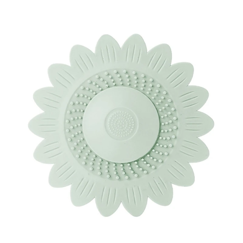 Silicone Sink Drain Plug Hair Catcher Universals Sink Drain Stopper Cover Washroom Bathroom Bathtubs Drainage Stopper N2UD