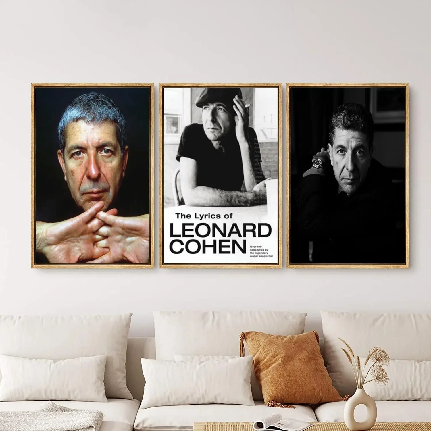 leonard cohen Poster Painting 24x36 Wall Art Canvas Posters Personalized Gift Modern Family bedroom Decoration Art Poster