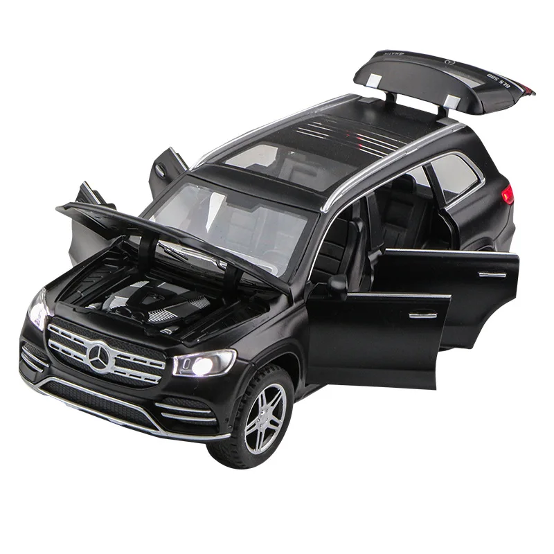 Diecast1:32 GLS580 SUV Alloy Car Model Diecasts Metal Toy Vehicles Car Model Simulation Sound Light Collection Childrens Gifts