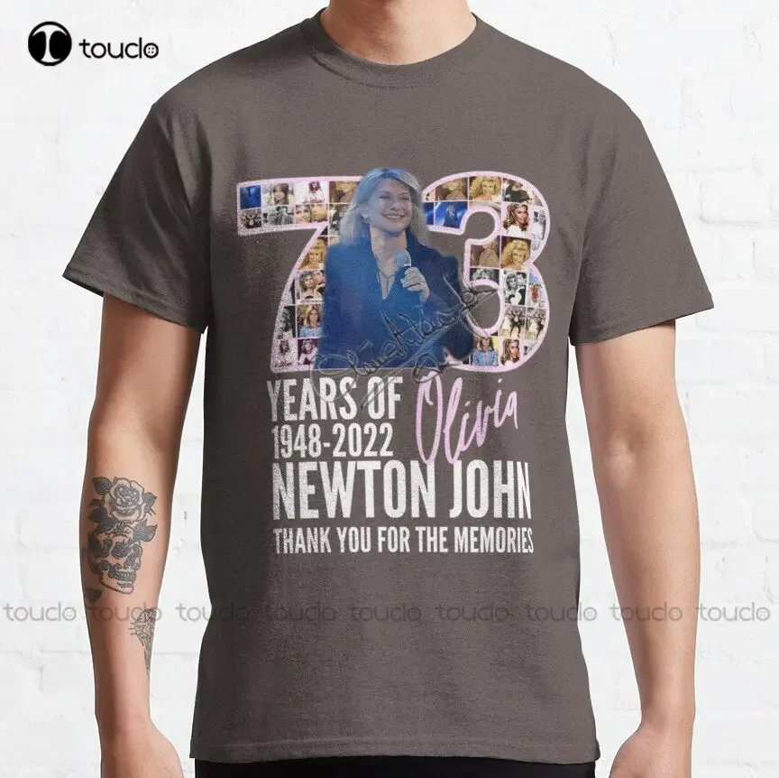 Thank You For The Memories Olivia Newton John Classic T-Shirt Fishing Shirts For Men Xs-5Xl Custom Gift Make Your Design Unisex