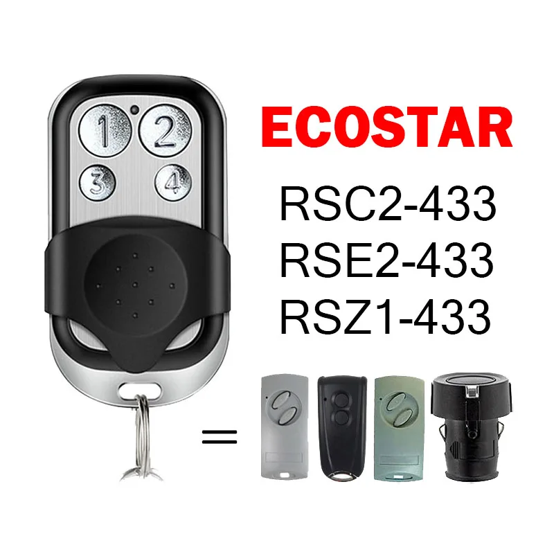 For ECOSTAR RSC2 RSE2 RSZ 433MHz 433 Garage Door Remote Control ​Liftronic 700 500 800 Portronic D2500 S4000 D5000