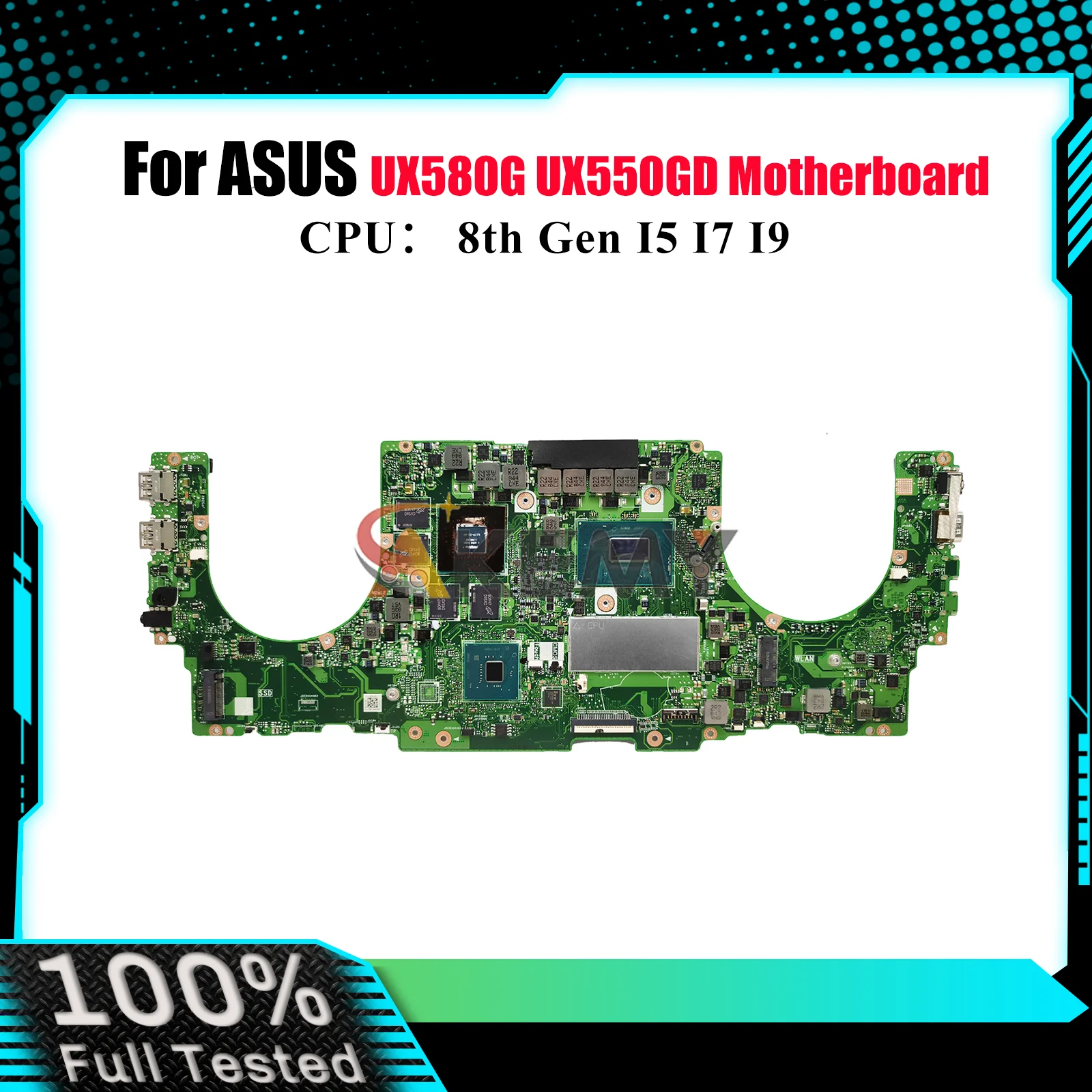 

UX550GD Материнская плата для ноутбука ASUS ZenBook UX550 UX55VD UX55VE UX580G Материнская плата для ноутбука с процессором I5 I7 I9 100% tests OK stk
