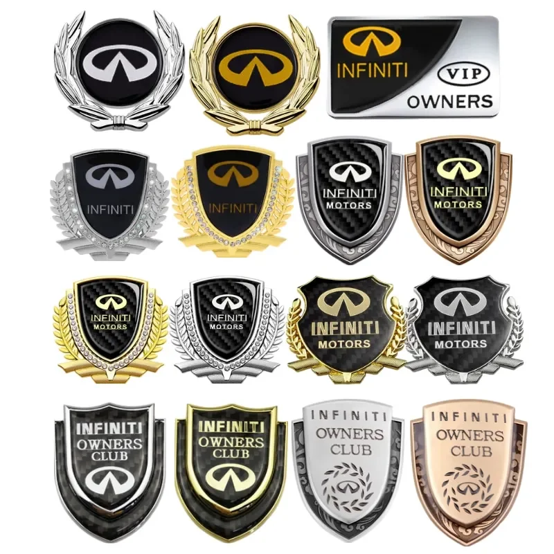 Автомобильная наклейка значок багажника для Infiniti G25 G20 EX35 FX45 FX37 Q50 Q30 Q80 Q70 QX70 QX60 QX30 M35 FX35 G37 G35 ESQ боковая эмблема наклейка
