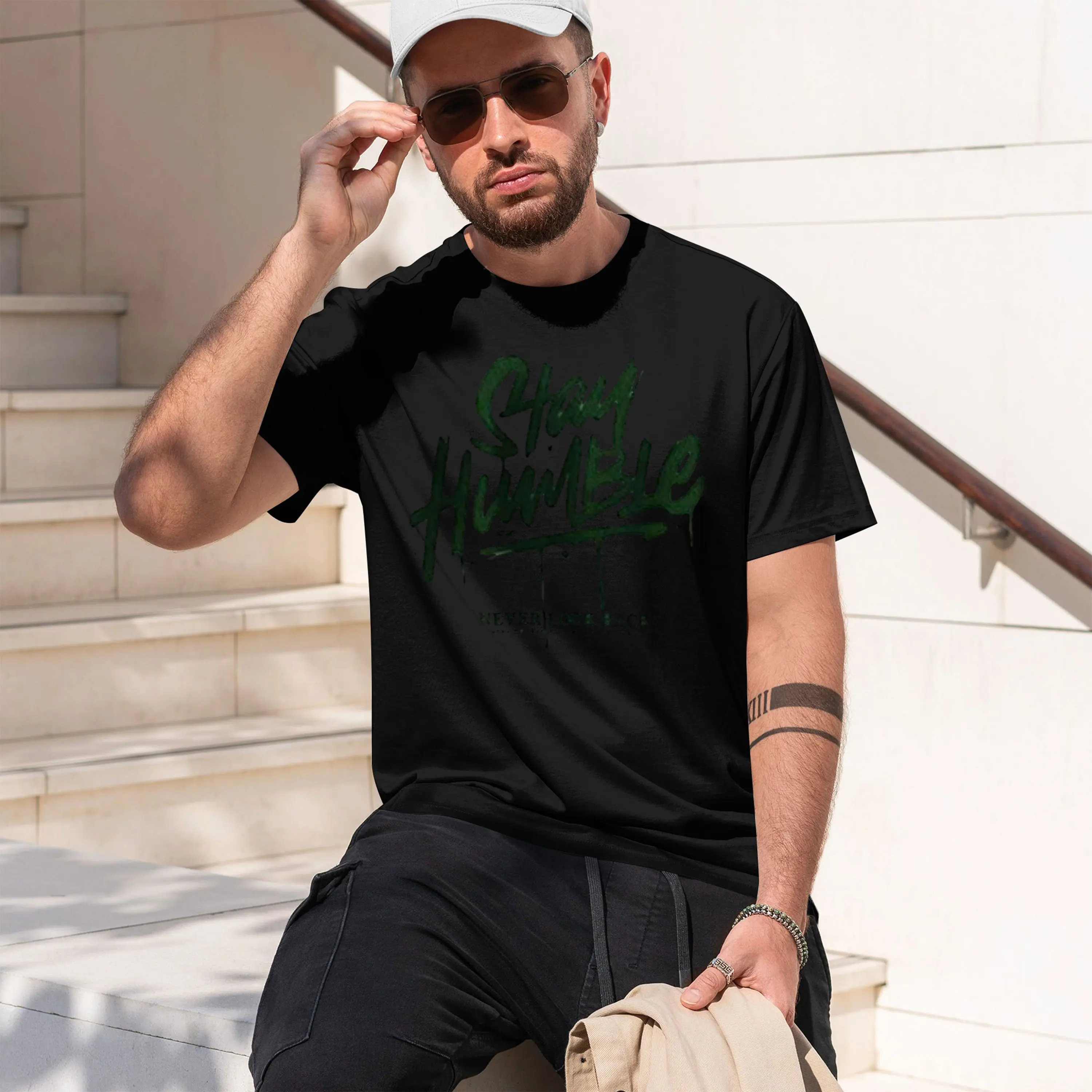 Motivational Stay Humble Text Graph Short Sve Tee Loose Relax Fit Daily Outor Gift for ng Adults Streetwear 2026 New Model Short