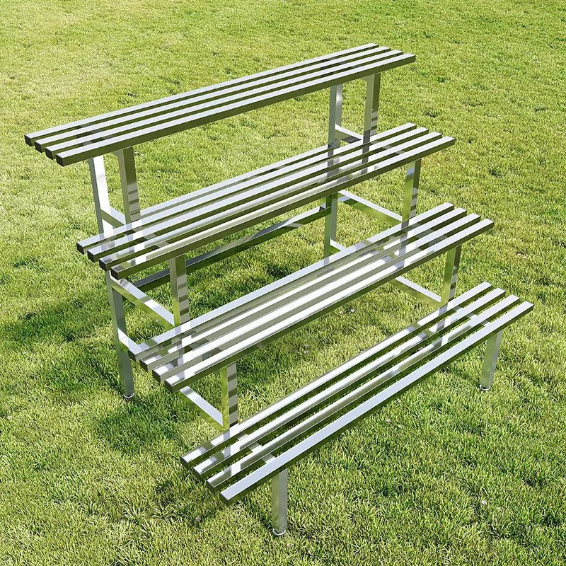 

Stainless steel flower stand outdoor balcony simple multi-layer outdoor rack living room floor succulent wrought iron flower pot