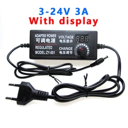 AC DC 5V 12V 24V Power Adapter Adjustable 1A 2A 3A 5A 10A Universal Charger Display Screen Transformers 220V To 12V Power Supply