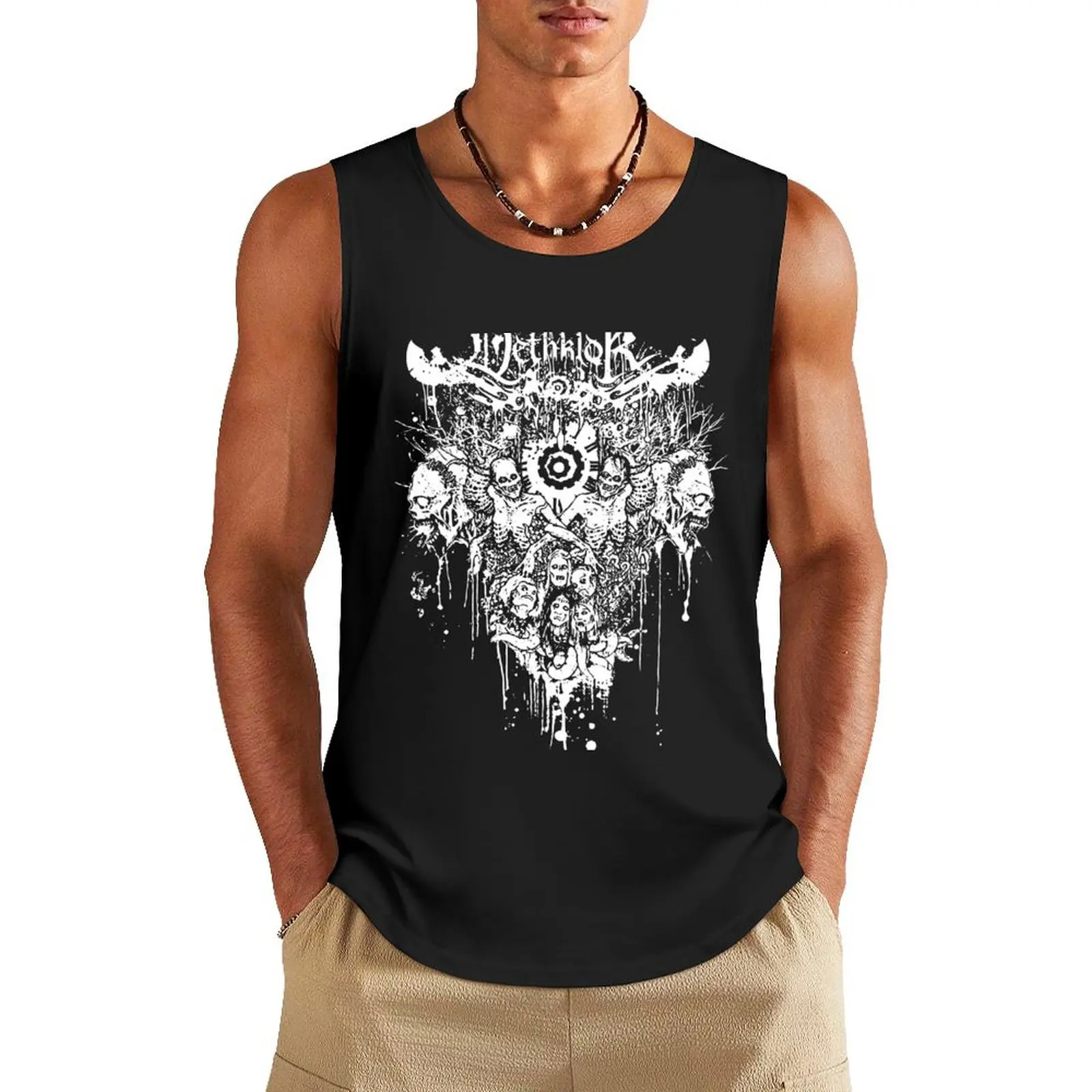 

Dethkl0k Tank Top Vest male gym Men's t-shirts summer 2024 Men's summer vest
