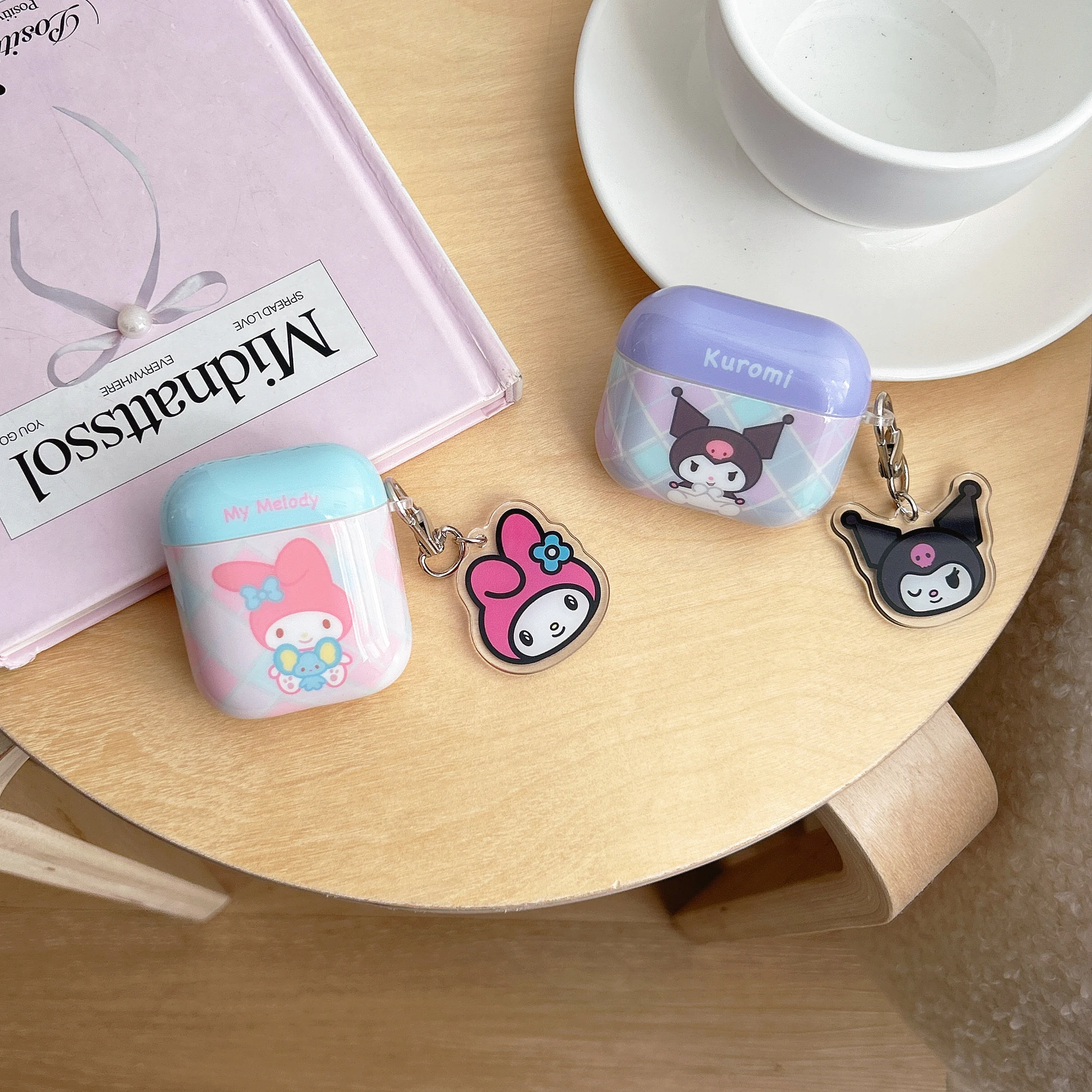 capa-de-silicone-antichoque-fofa-kuromi-melody-para-apple-airpods-4-3-2-pro2-pro3-com-pingente-divertido