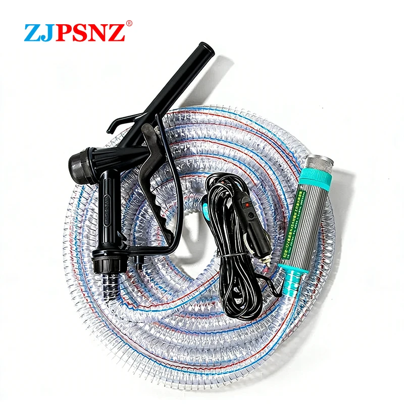 Pompa Elettrica Portatile Mini da 38mm, Pompa Sommergibile per Trasferimento di Diesel, Olio e Acqua, Pompa per Campeggio, Acque Reflue e Pesca, 30L/min 12V 24V