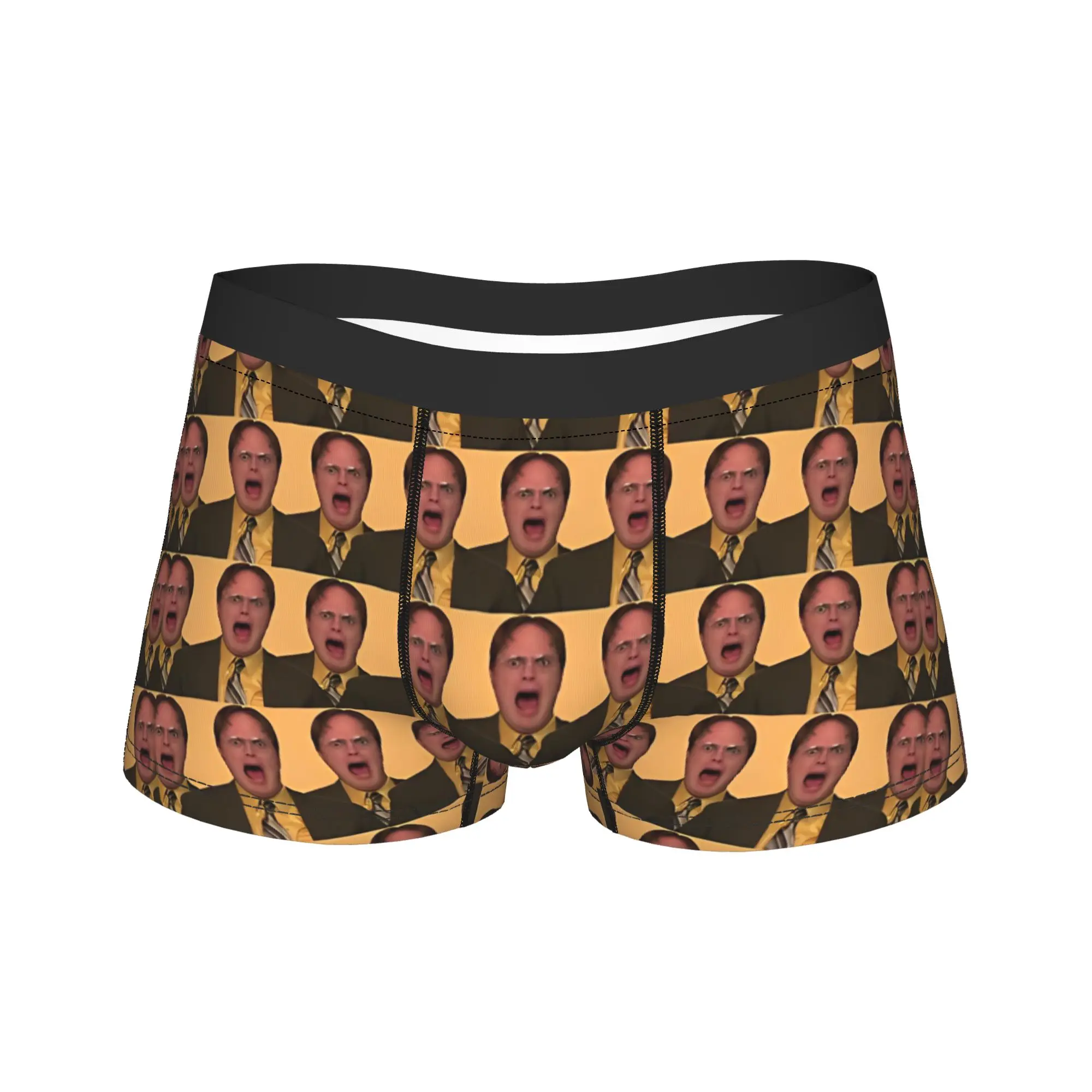 

Dwight Schrute The Office Trunk Pouch Underwear Hot Sale Printed Boxer Brief Sexy Soft Male Panties Plus Size
