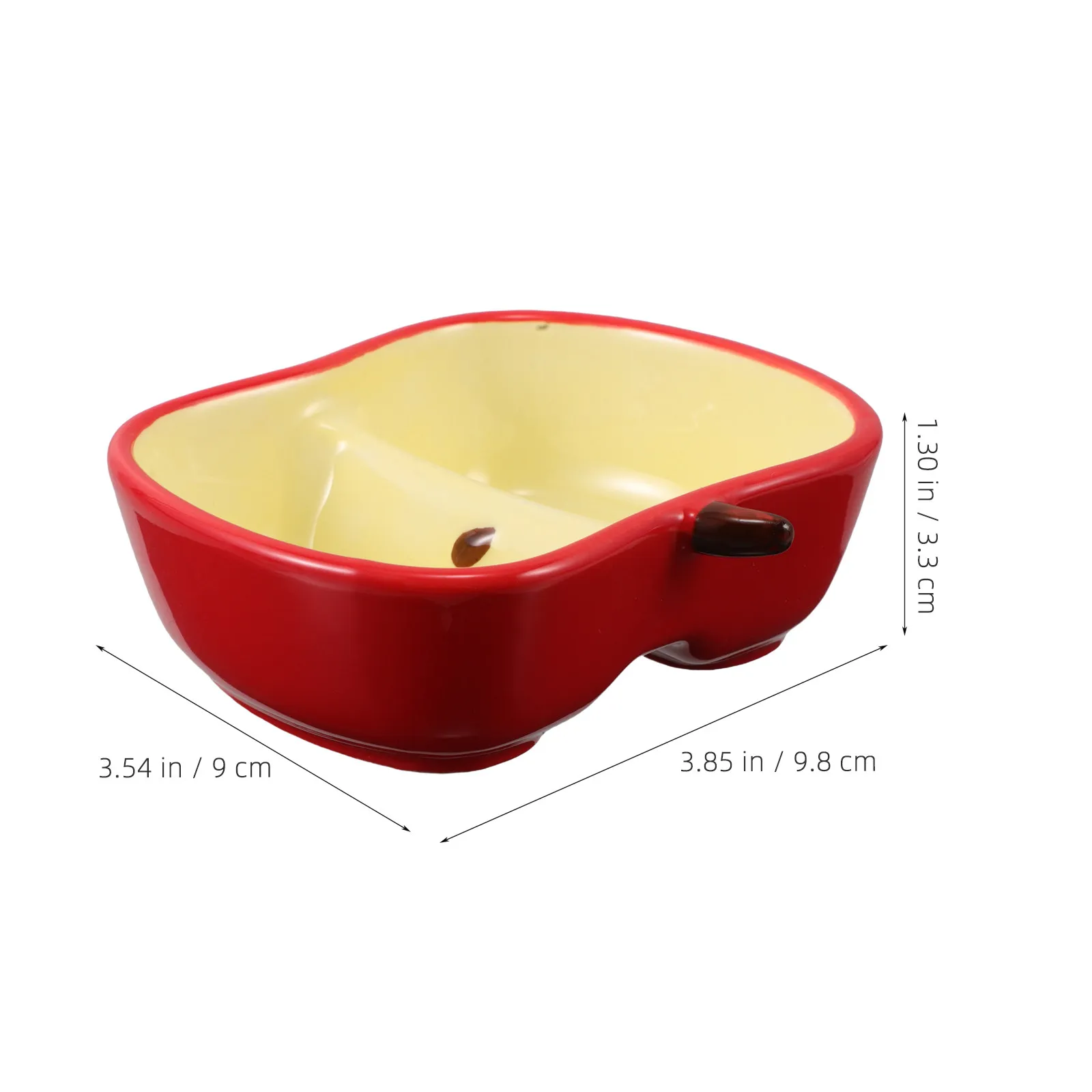 Decorative Fruit Plate Ceramic Small Serving Dish for Appetizers Desserts Salsa Chips Candy Colorful Whimsical Tableware Fruit