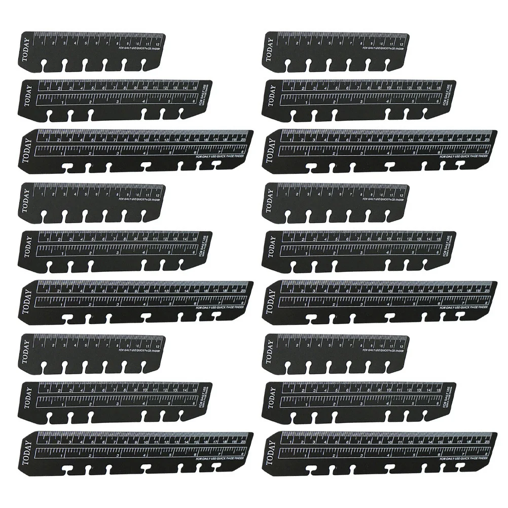 18 قطعة مسطرة متعددة الاستخدامات مسطرة مرجعية منزلية رفيعة خفيفة آمنة للاستخدام الدائم هدية عملية مخطط الأصدقاء المرجعية