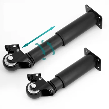 Räder mit Beinen Metall verstellbare Möbel beine mit drehbaren Rädern für Tisch/Bett/Kommode Ersatz stütz beine 4er-Set