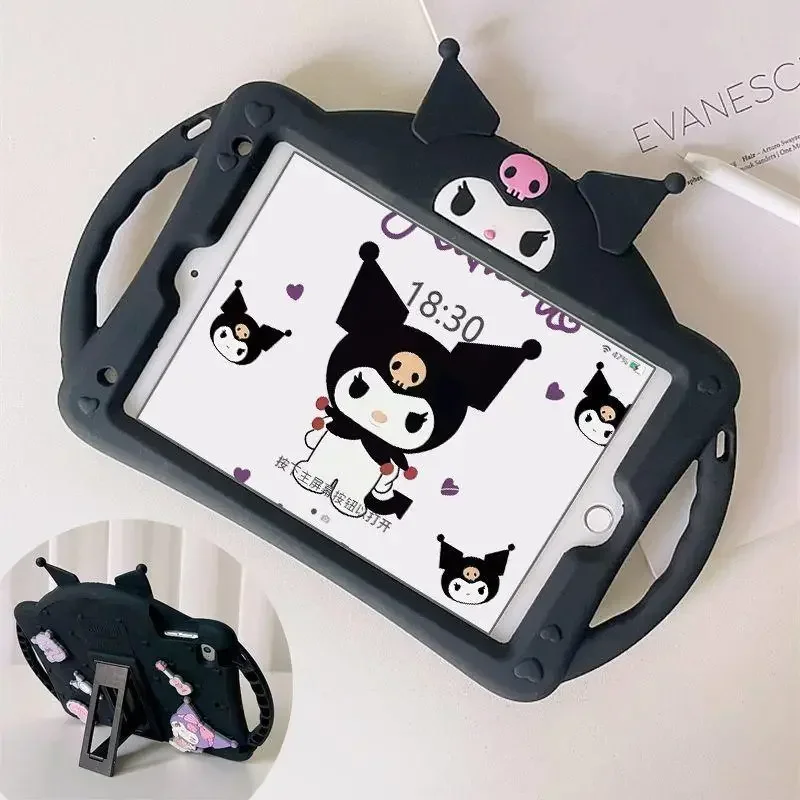 Anime Cartoon Kuromi My Melody Cute Ipad9 Protective Cover Air5 Apple Ten Generation Tablet Pro11 Silicone 10.2 Inch Mini6 Shell