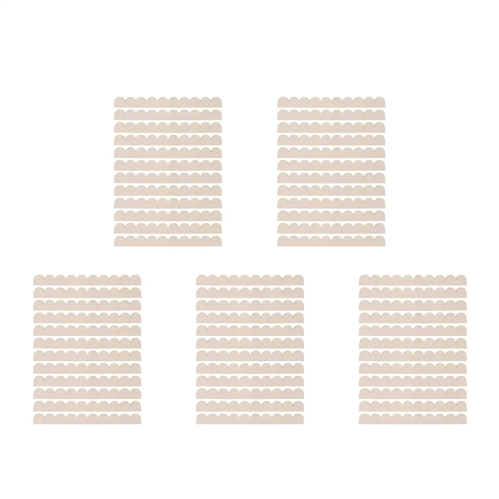 

5pcs 5 Count Decorative Shelf Moulding DIY Wood Strips Cabinet Trim Door Border Wall Wooden