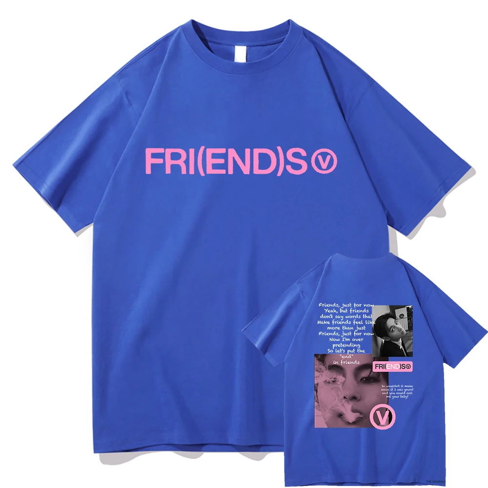 2024 جديد أغنية الخامس الجمعة (النهاية) تي شيرت الرجال/النساء التي شيرت للجنسين الملابس القطنية الرجعية الصيف الجمالية بلايز عالية الجودة تي شيرت