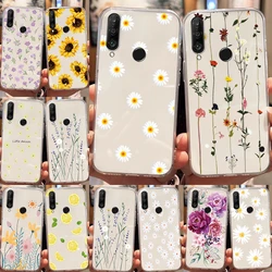 For Honor 9X PSmartZ Y9Prime P30 Lite P30 P20Pro P20Lite P Smart 2019 P Smart 2021 Nova 4E 3E 6SE Flowers And Plants Clear Cover