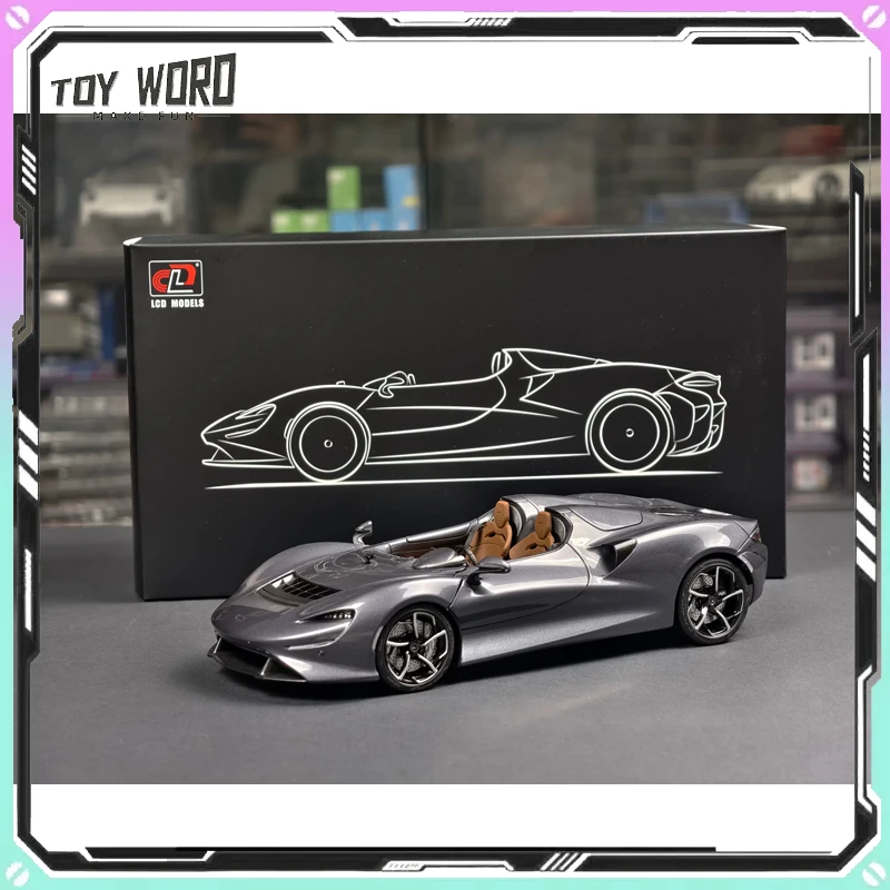 LCD 1:18 McLaren ELVA Open Top Supercar Full Open Diecast Car Model Realistic Car Display Premium Collectible Ornament Gifts