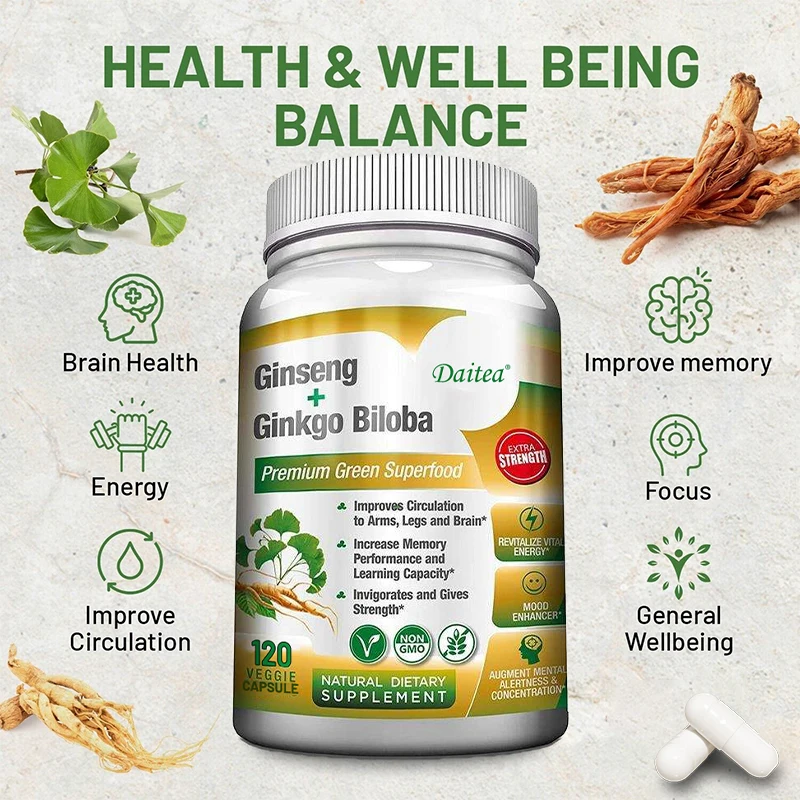Capsules de Ginkgo Biloba avec - Ginkgo Biloba Extract avis et prix