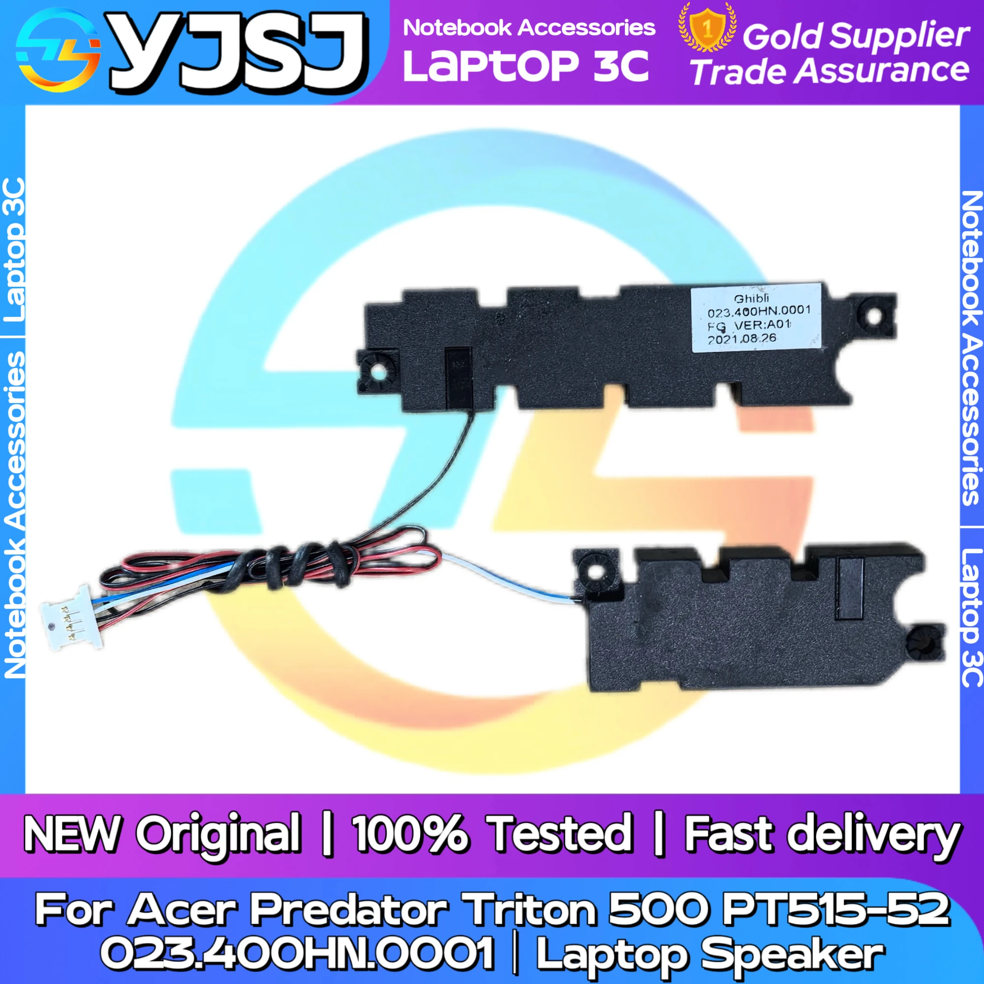 New Original Laptop Notebook Audio Speaker For Acer Predator Triton 500 PT515-52 built-in speaker horn audio 023.400HN.0001