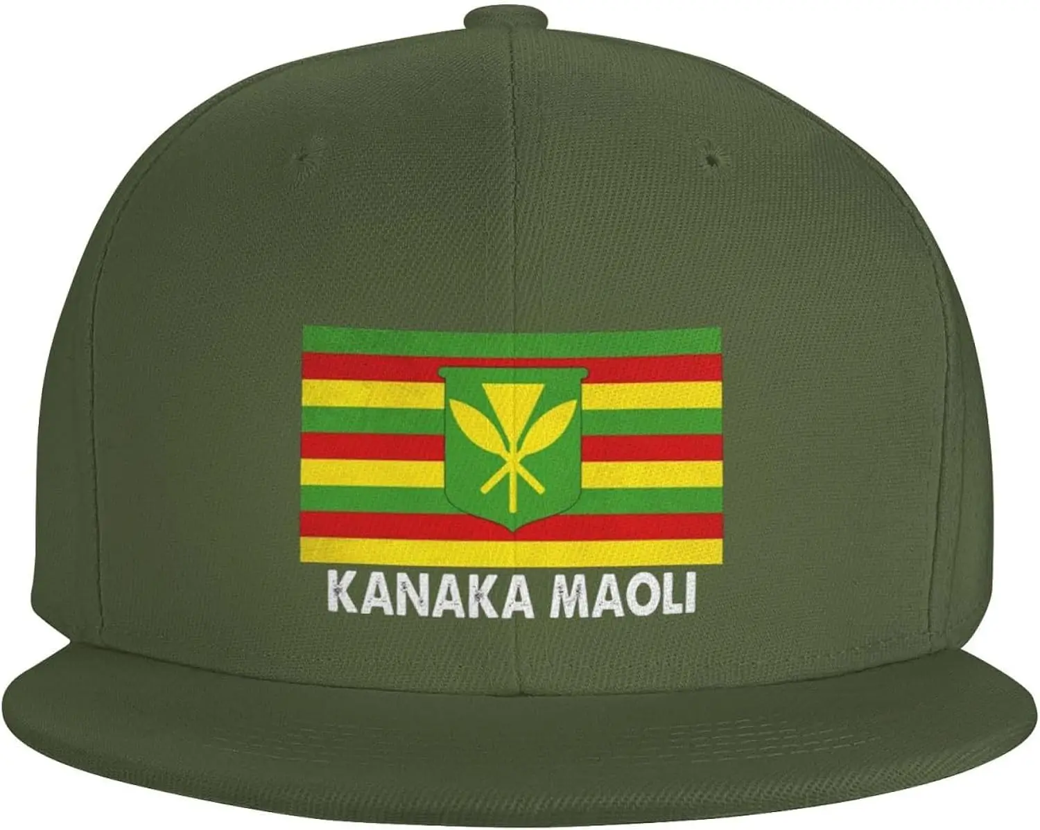 Hawaii Kanaka Maoli Hat Adult Adjustable Baseball Cap Trucker Hats Moss Green