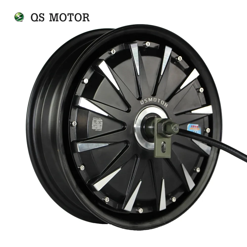 QSMOTOR QS260 12inch 72V 3000W Hub Motor EM100SP V5.0 Controller Kit Plug and Play for High-Speed E-Scooter/E-Motorcycle 70KPH