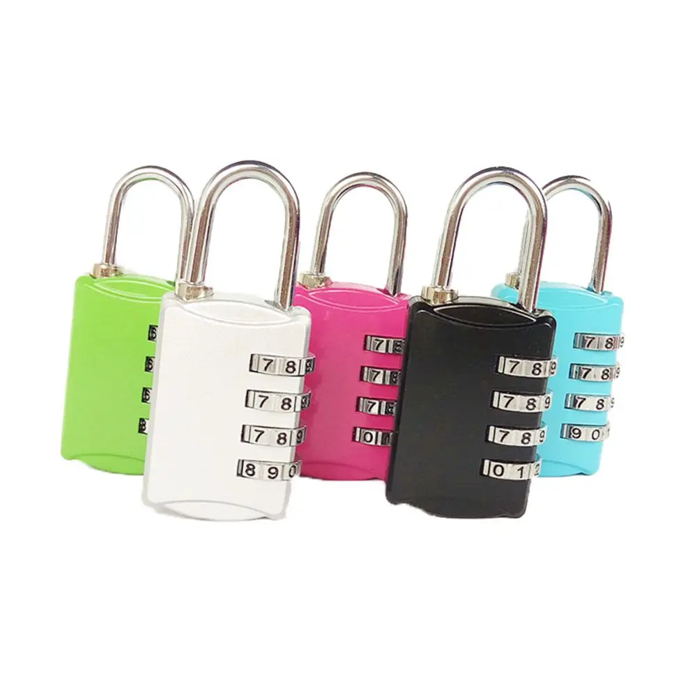 Durable 4 Digit For Luggage Combination Suitcase Travel Code Smart Lock Padlock Number Locks Password Lock