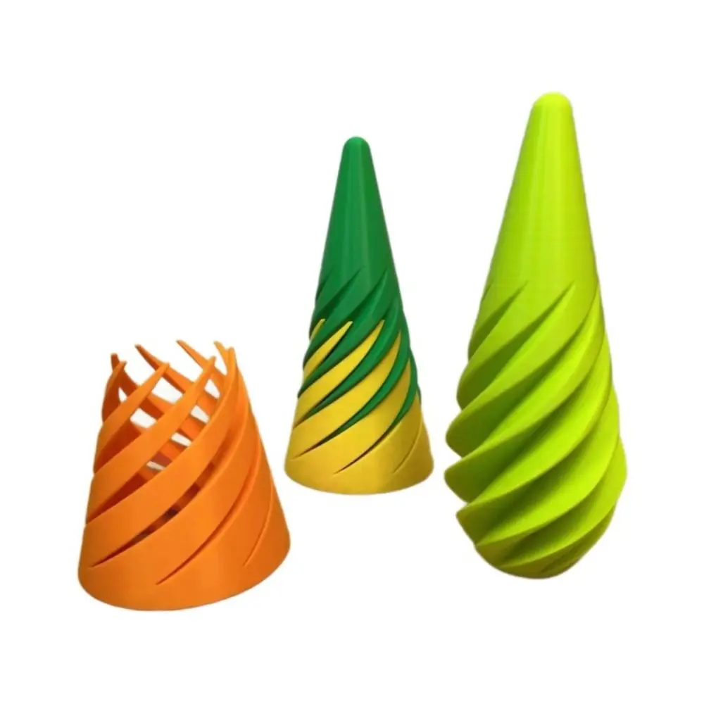 การพัฒนาสติปัญญาเกลียวกรวย Fidget ของเล่นเครื่องประดับตกแต่งเป็นไปไม่ได้ Helix สกรูของเล่นเกมคณิตศาสตร์ตลก Figurine