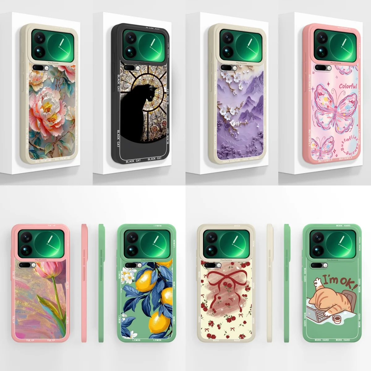 For Xiaomi17 17Pro 17ProMax Case Pink Bowknot Tulip Antifouling High Quality Housing For Xiaomi 17 Pro Max Xiaomi17ProMax Capa