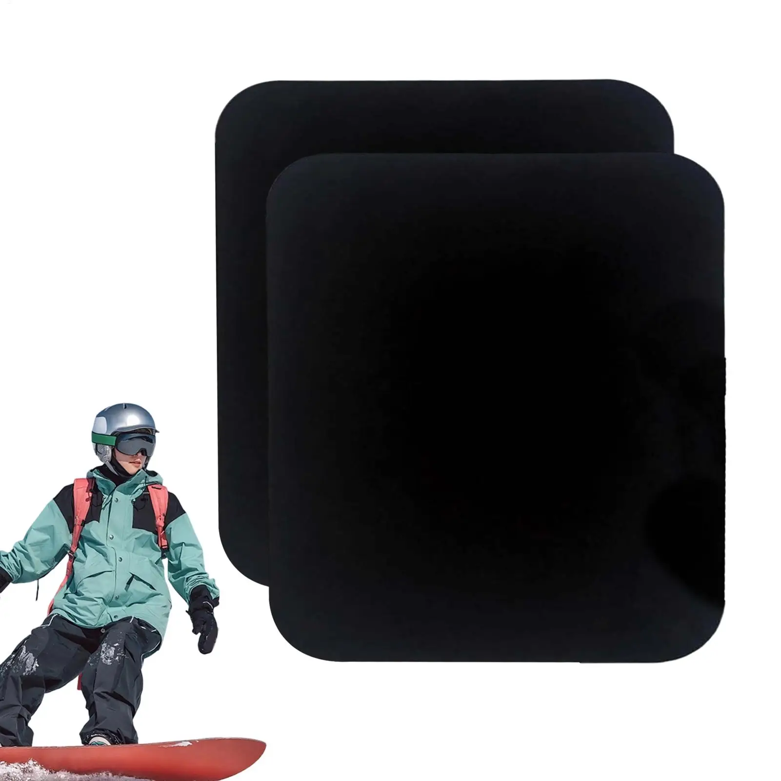 

Professional Ski Shin Guards 2pcs Shock Absorption Leg Pads with Wide Design for Impact Protection in Snowboarding