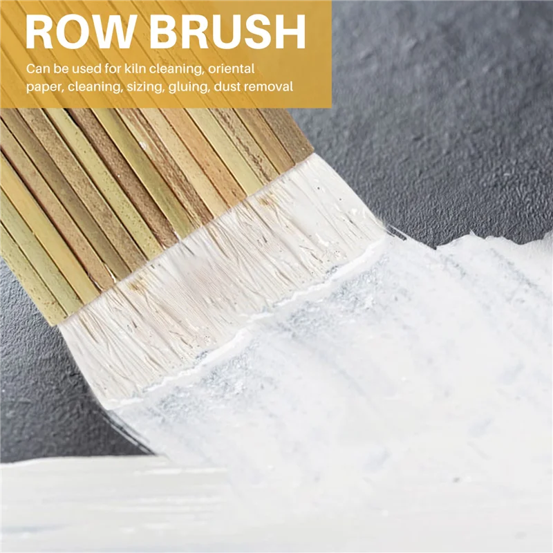 

ABHB-3 Size Sheep Hair Hake Brush Bamboo Handle Soft Brush Latex Paint Brush For Pottery Painting Drawing Drafting