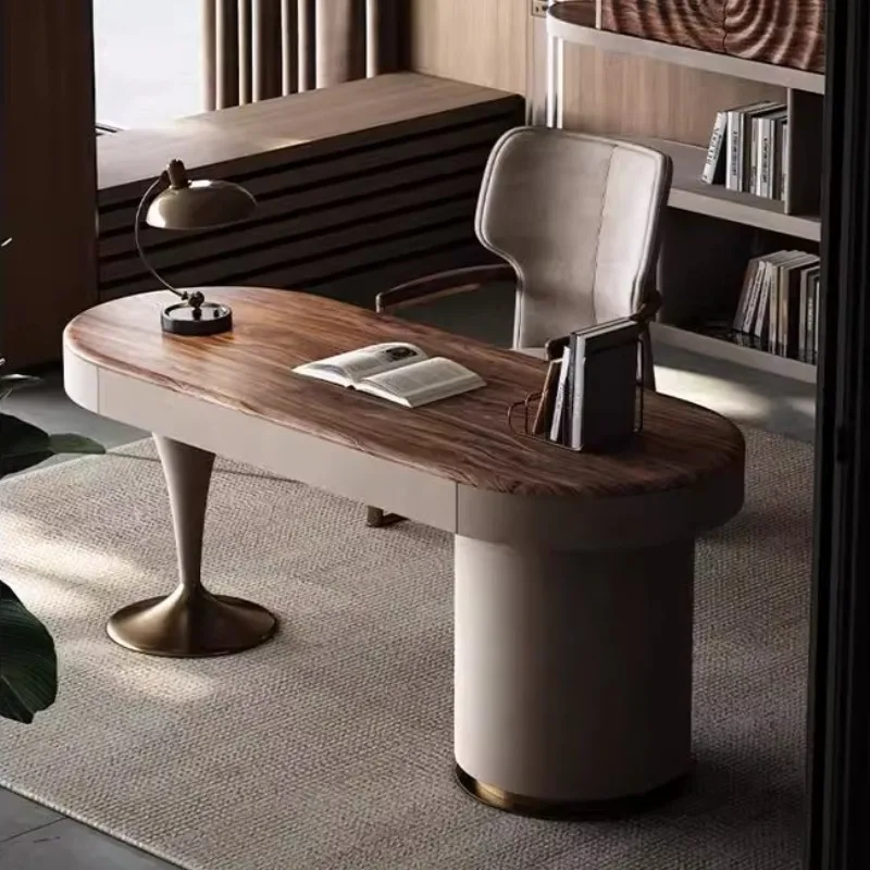 Modern European Floor Standing Office Desk Luxury Design Escritorios De Ordenador Upgrade Your Home Office Aesthetic Furniture