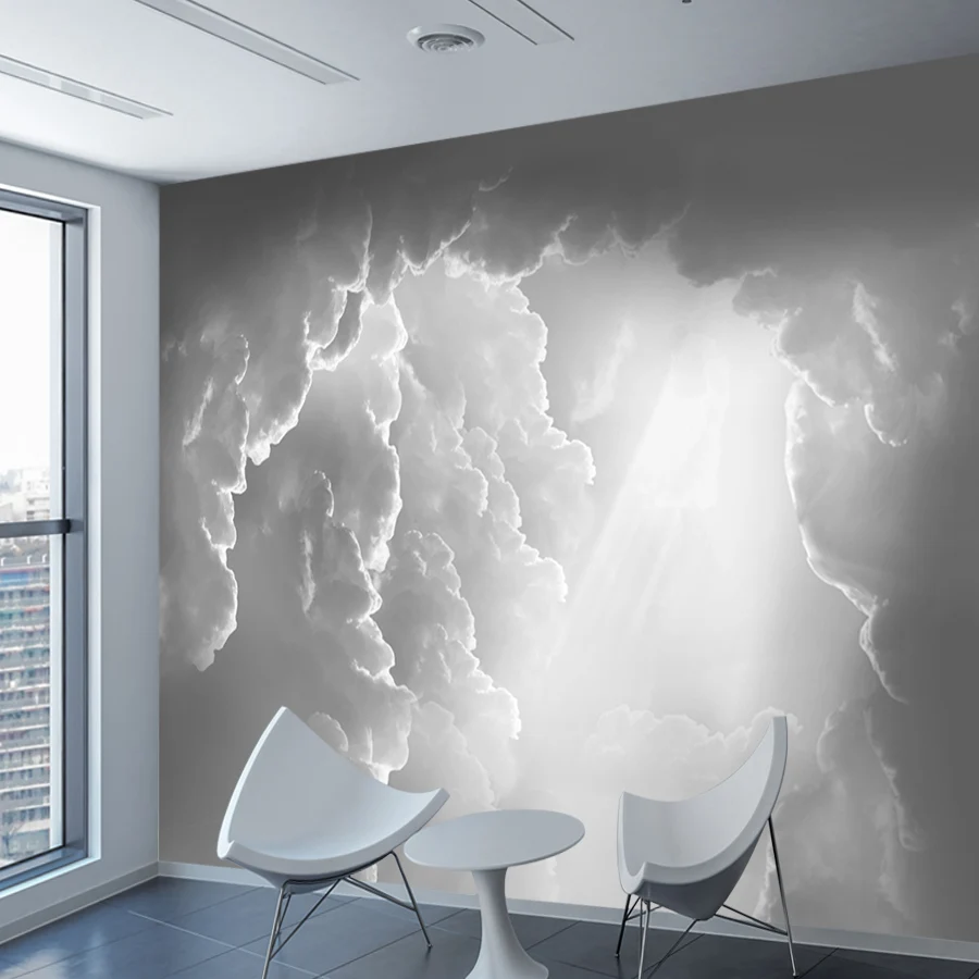 

Peel and Stick Accept Modern Clouds Sky Walpapers for Living Room Contact Wall Papers Covering Home Decor Self Adhesive Murals