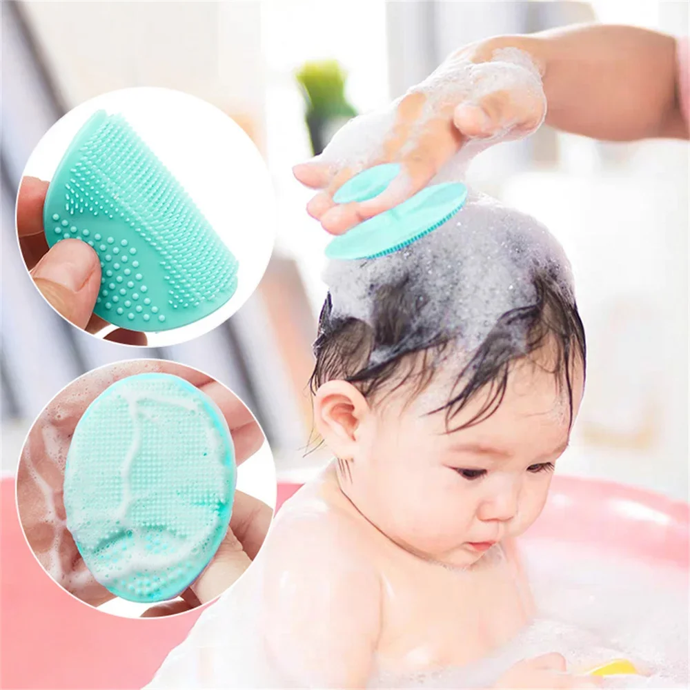 Baby Cleansing Brush Silicone Massager for Face Exfoliating Lifting Face Scrubber Massage Skin Care Tools Bath Brushes Enfant