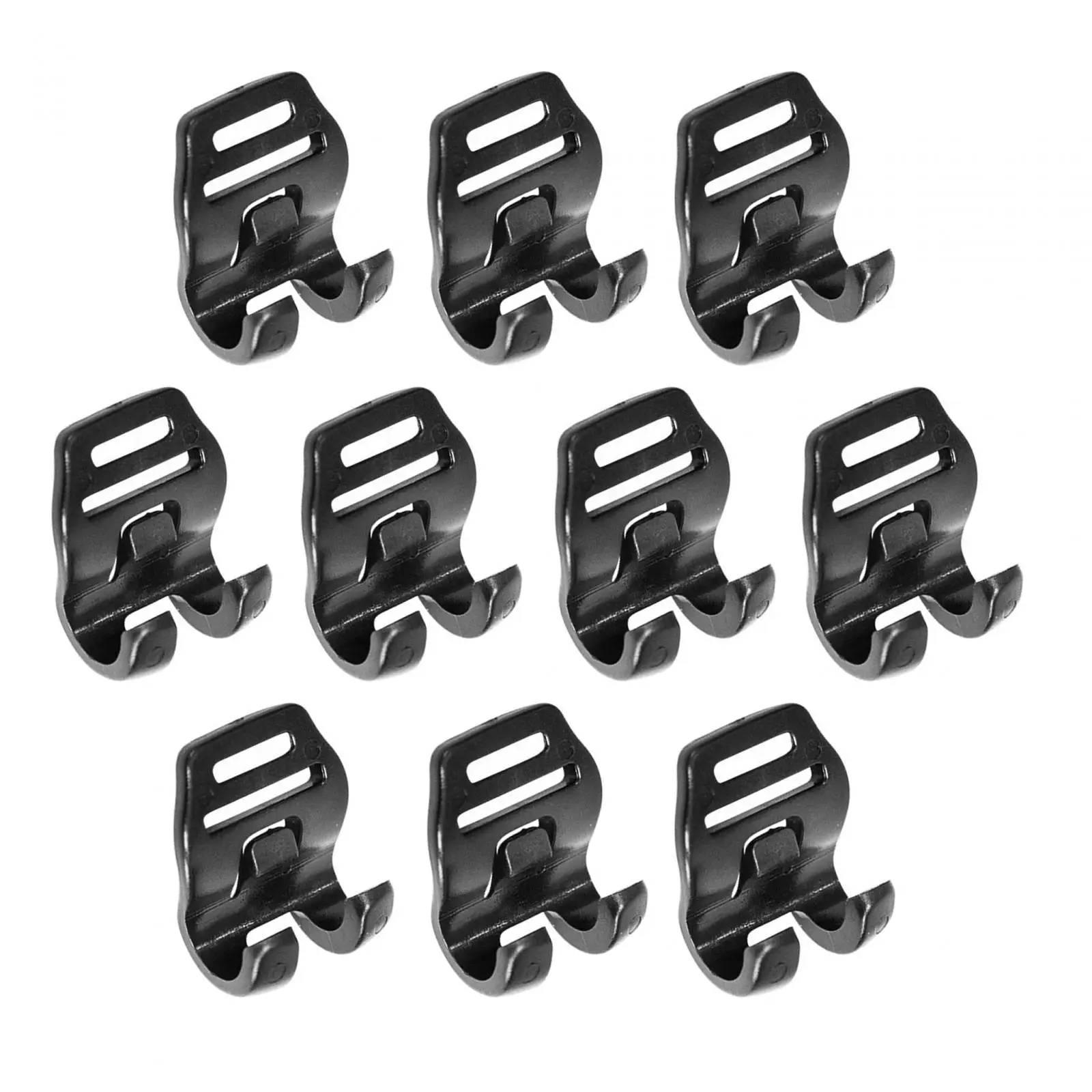 10x Tent Pole Connector Lightweight Easy to Use Pole Hanger Clips for Hiking