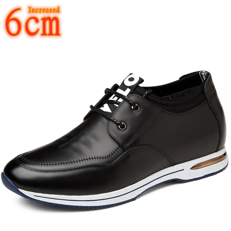 

Spring/Autumn Men's Height-increasing Shoes Men's Leather Casual Shoes Increased 6cm Men's Shoes Sports Business Elevator Shoes