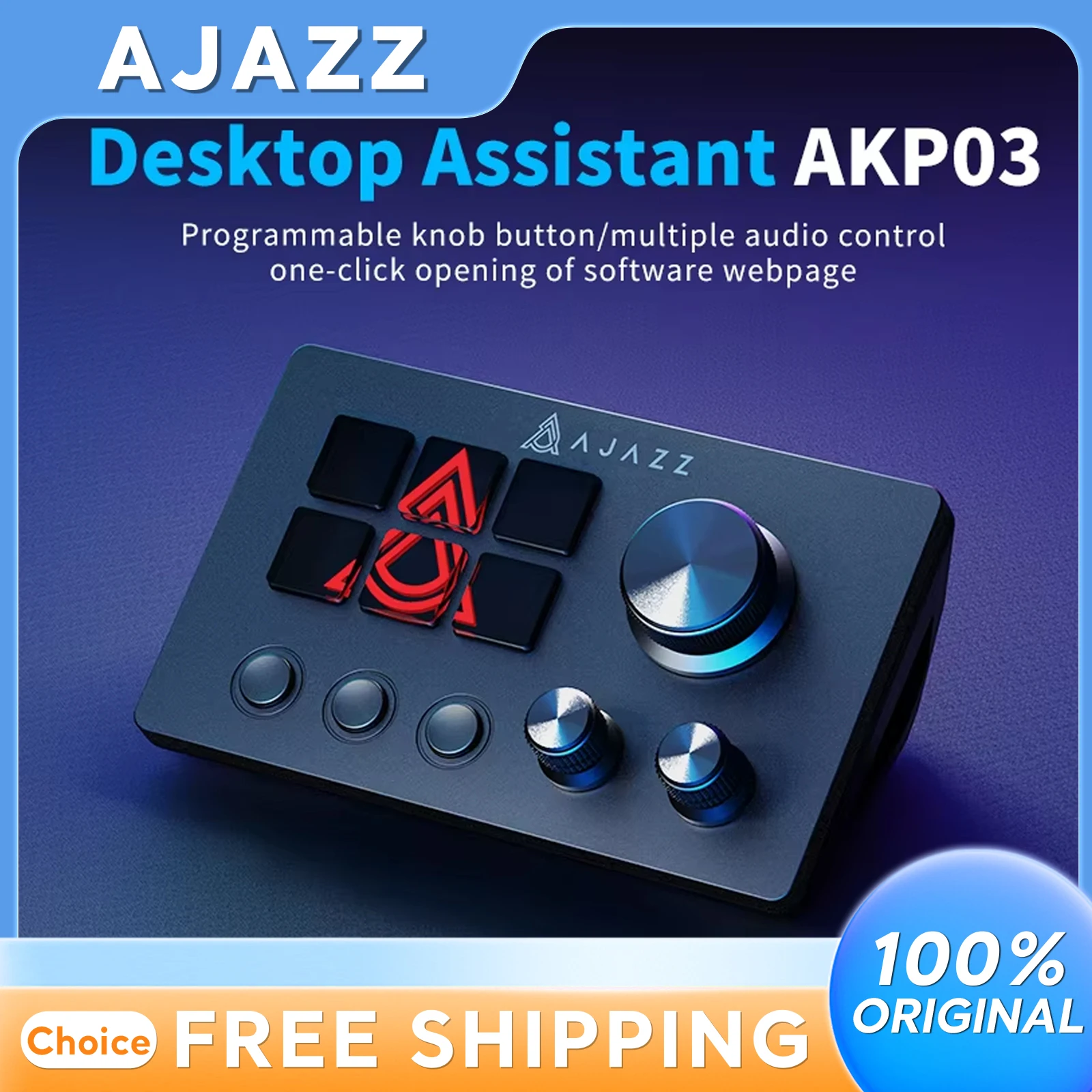 Ajazz AKP03E clavier mécanique 12 touches Programmable Macro ordinateur de bureau aide panneau contrôleur pour PC ordinateur portable périphériques