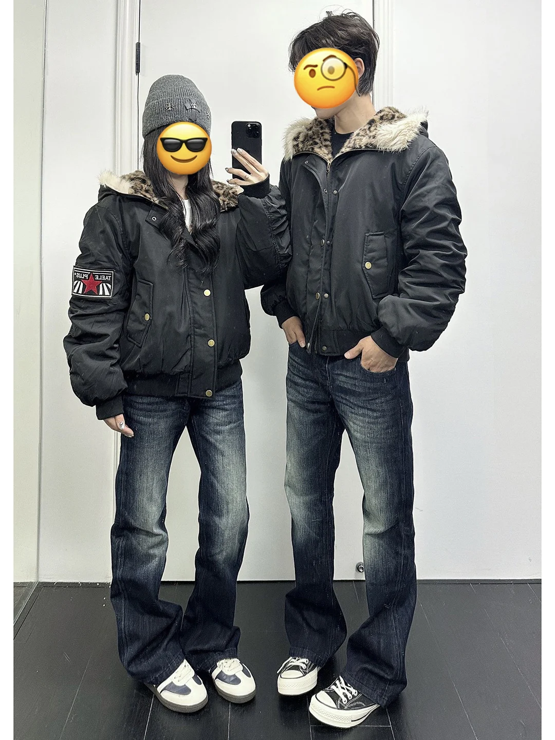 

Slim Fit Men's Jeans High Street Style Micro Flared Dark Grey Black Straight Leg Casual Comfortable Stretch Denim Pants