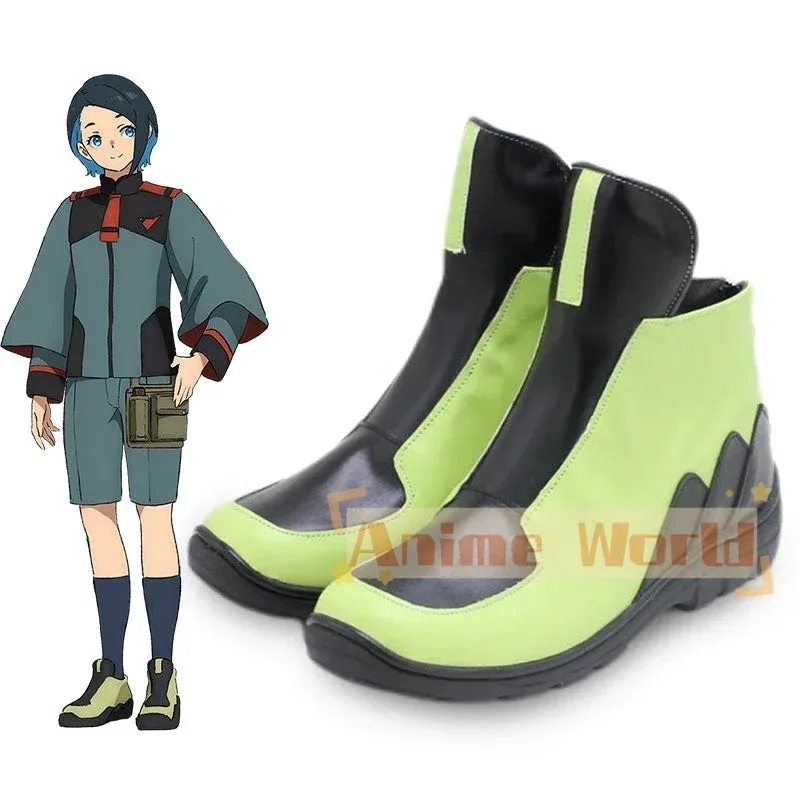 

2025 11 Mobile Suit Gundam: The Witch From Mercury Nika Nanaura Cosplay Shoes Halloween Carnival Boots Custom Made