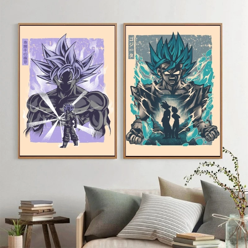 

Canvas Hd Poster Dragon Ball Goku Print Modern Living Room Children Gift Family Comic Picture Decorative Painting Wall Art Anime