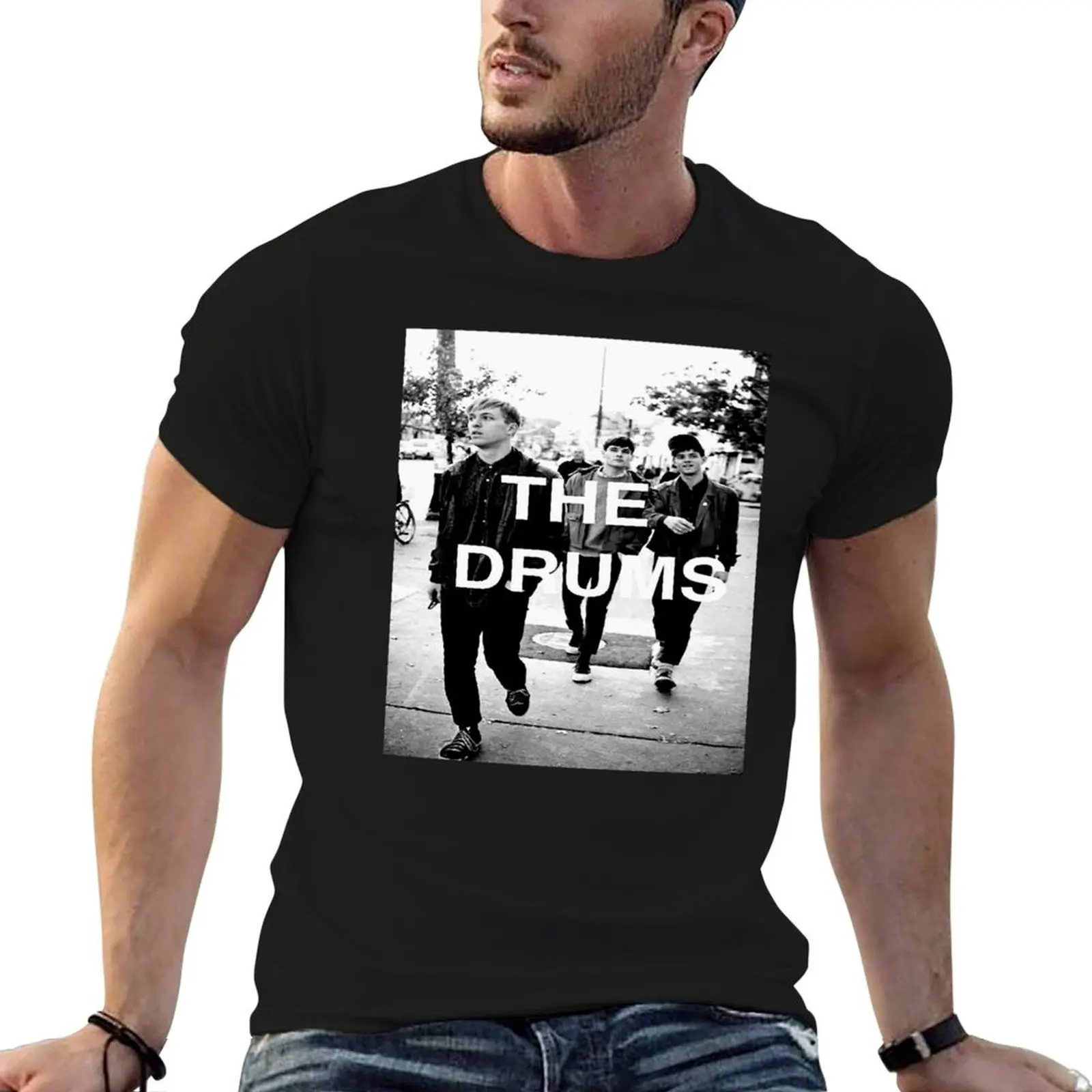 The Drums T-Shirt graphic tee shirt rapper graphic tees cotton graphic tees plain t shirts men