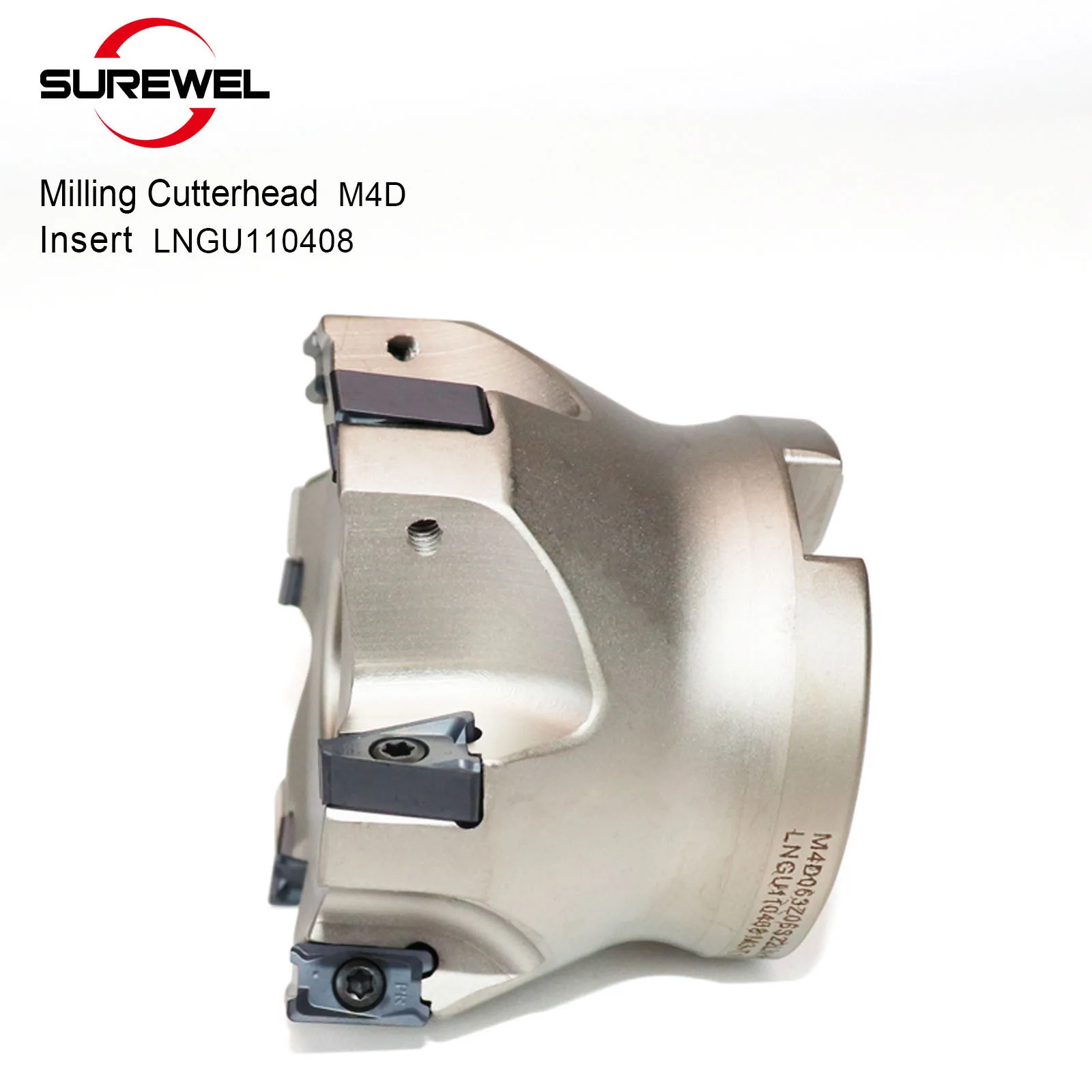SUREWEL M4D Milling Cutterhead CNC tool Hi Feed Milling Cutter Hexagonal Heavy Cutting For LNGU110408/LNGU15T608 Inserts