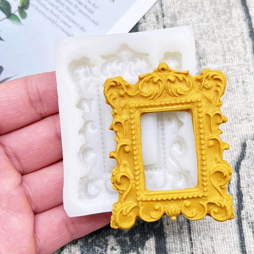 Photo Frame Silicone Sugarcraft Mold Resin Tools Cupcake Baking Mould Fondant Cake Decorating Tools