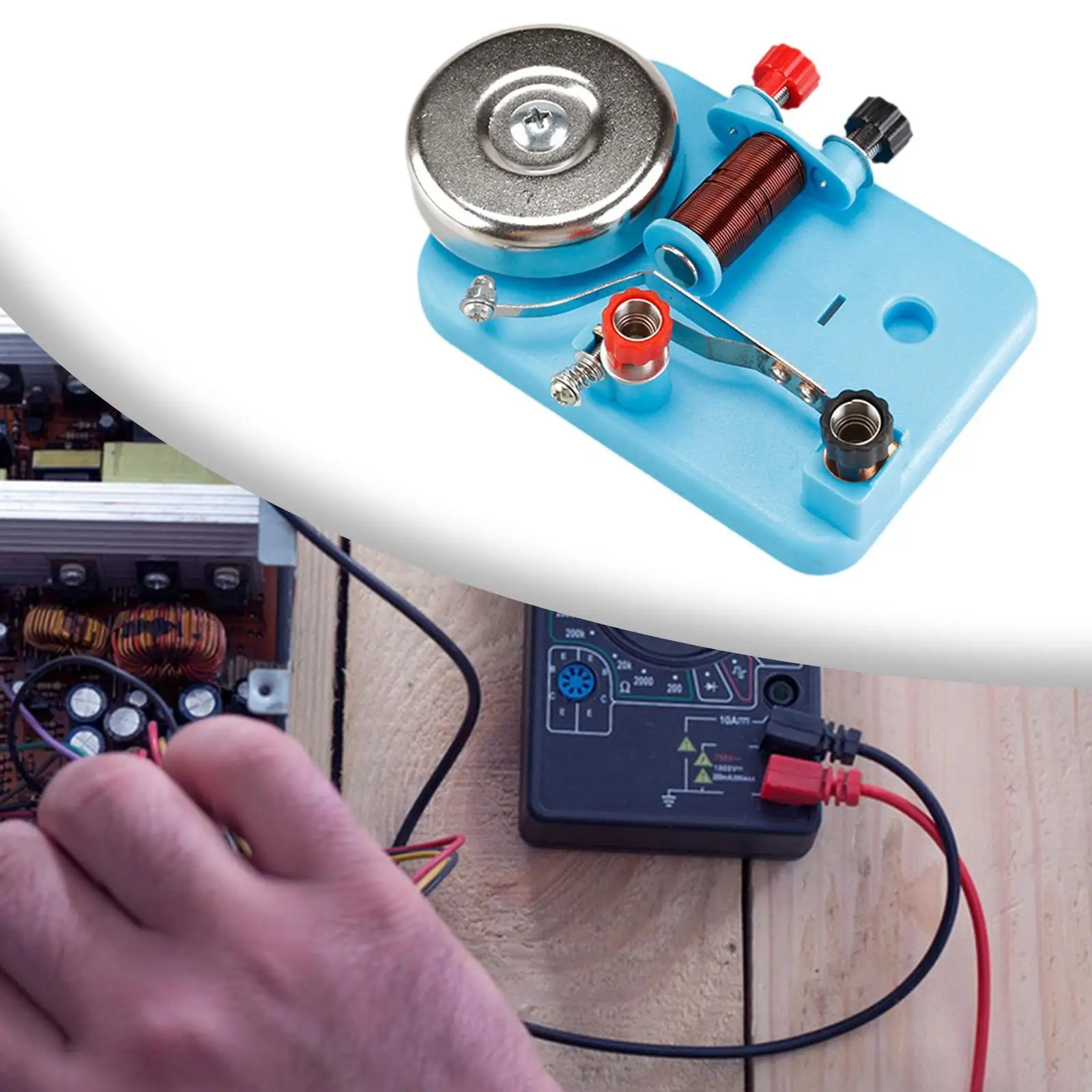 Electric Bell Electromagnetism Physics Experiment Demonstrator Teaching Props Learning Set for Students Teachers Home School