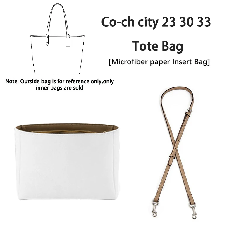 EverToner Waterproof Dupont Paper Lining Suitable For Co-ch City 23 30 33 Tote Bag Storage Organizer Partitions Bags Accessories