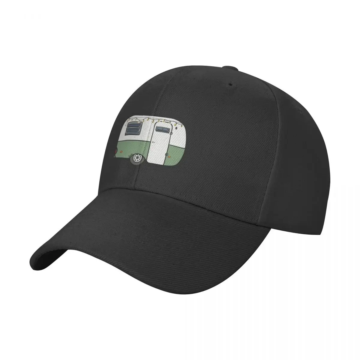 Adorable Sage Green Camping Boler Trailer Baseball Cap New Hat Golf Sunscreen Sunhat Women Caps Men's