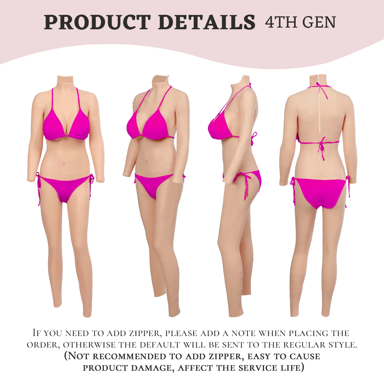 CYOMI 8th Gen Fake Boobs Silicone Full Bodysuit Realistic Breast Forms Transgender Crossdressers Male to Female Cosplay Shemale